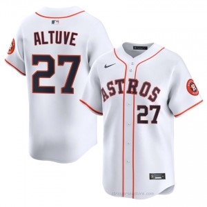 #27 Jose Altuve Exclusive Men Baseball Jersey | HOU White Fan Gear 23735082